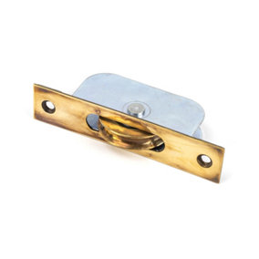 From The Anvil Aged Brass Square Ended Sash Pulley 75kg