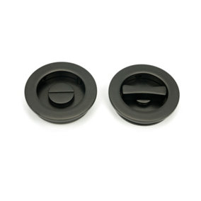From The Anvil Aged Bronze 60mm Plain Round Pull - Privacy Set