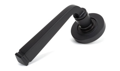 From The Anvil Aged Bronze Avon Round Lever on Rose Set (Plain)