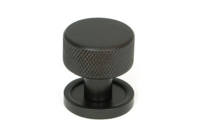 From The Anvil Aged Bronze Brompton Cabinet Knob - 25mm (Plain)