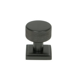 From The Anvil Aged Bronze Brompton Cabinet Knob - 25mm (Square)