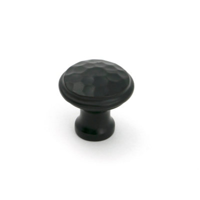 From The Anvil Aged Bronze Hammered Cabinet Knob - Small