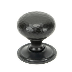From The Anvil Aged Bronze Hammered Mushroom Cabinet Knob 38mm