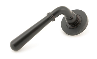 From The Anvil Aged Bronze Newbury Lever on Rose Set (Plain) - Unsprung