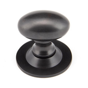 From The Anvil Aged Bronze Oval Cabinet Knob 33mm