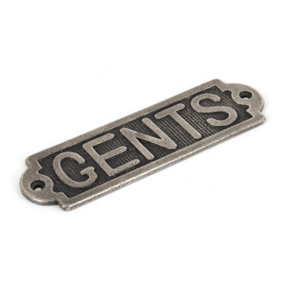 From The Anvil Antique Pewter Gents Sign