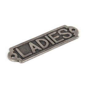 From The Anvil Antique Pewter Ladies Sign
