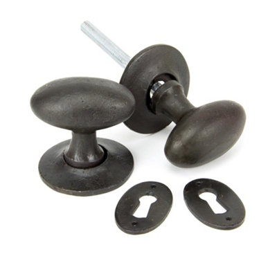 From The Anvil Beeswax Oval Mortice/Rim Knob Set
