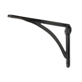 From The Anvil Black 10'' x 7'' Curved Shelf Bracket