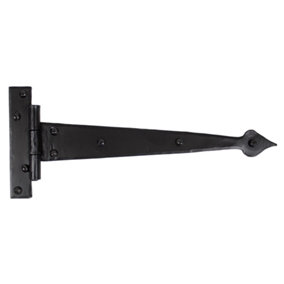 From The Anvil Black 12 Inch Arrow Head T Hinge (pair)