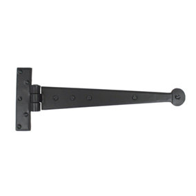 From The Anvil Black 12 Inch Penny End T Hinge (pair)