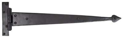 From The Anvil Black 18 Inch Arrow Head T Hinge (pair)