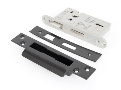 From The Anvil Black 2.5 Inch 5 Lever Heavy Duty BS Sash Lock