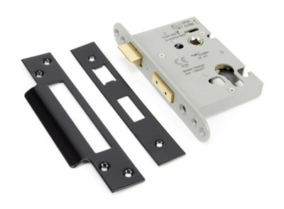 From The Anvil Black 3 Inch Euro Profile Sash Lock