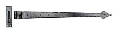 From The Anvil Black 35 Inch Hook & Band Hinge - Cranked (pair)