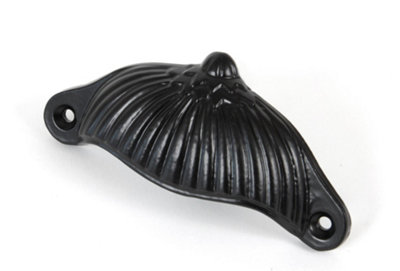 From The Anvil Black 4" Flower Drawer Pull