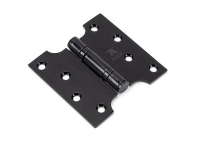 From The Anvil Black 4 Inch x 2 Inch x 4 Inch  Parliament Hinge (pair) ss