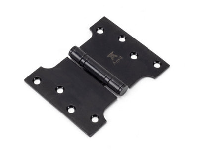 From The Anvil Black 4 Inch x 3 Inch x 5 Inch Parliament Hinge (pair) ss
