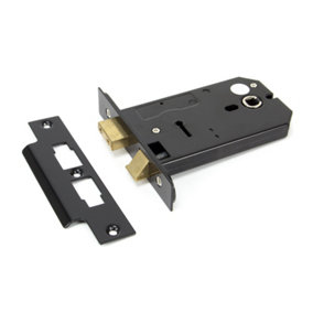 From The Anvil Black 5 Inch Horizontal 3 Lever Sash Lock