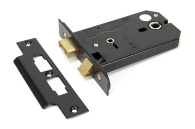 From The Anvil Black 5 Inch Horizontal Bathroom Lock