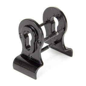 From The Anvil Black 50mm Euro Door Pull (Back to Back fixings)