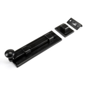 From The Anvil Black 6 Inch Straight Knob Bolt