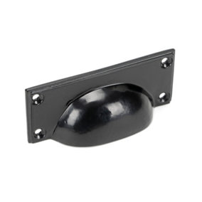 From The Anvil Black Art Deco Drawer Pull