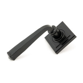 From The Anvil Black Avon Round Lever on Rose Set (Square) - Unsprung