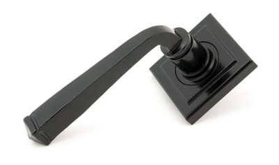 From The Anvil Black Avon Round Lever on Rose Set (Square)
