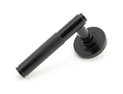 From The Anvil Black Brompton Lever on Rose Set (Plain) - Unsprung