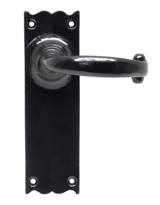 From The Anvil Black Cottage Lever Latch Set