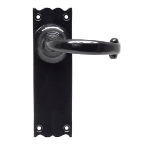 From The Anvil Black Cottage Lever Latch Set
