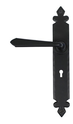 From The Anvil Black Cromwell Lever Lock Set