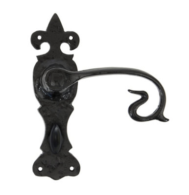 From The Anvil Black Curly Lever Bathroom Set