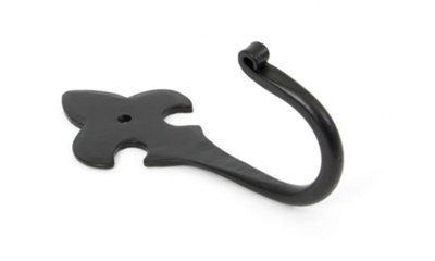 From The Anvil Black Fleur-De-Lys Coat Hook