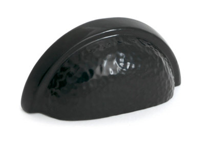 From The Anvil Black Hammered Regency Drawer Pull