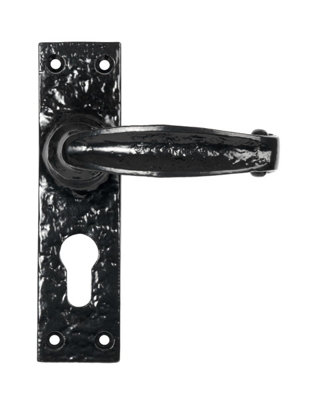 From The Anvil Black Lever Euro Lock Set