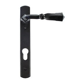From The Anvil Black Narrow Lever Espag. Lock Set