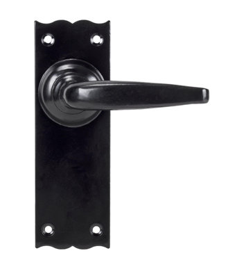 From The Anvil Black Oak Lever Latch Set