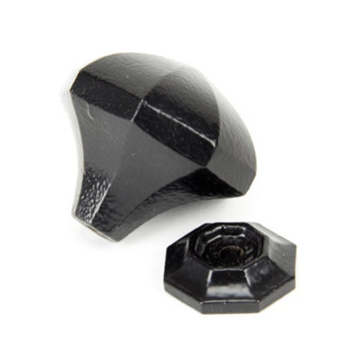 From The Anvil Black Octagonal Cabinet Knob - Large