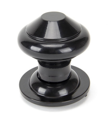 From The Anvil Black Regency Centre Door Knob