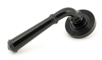 From The Anvil Black Regency Lever on Rose Set (Beehive)