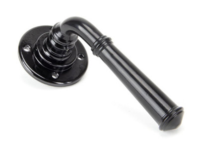 From The Anvil Black Regency Lever on Rose Set - Unsprung