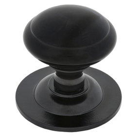 From The Anvil Black Round Centre Door Knob