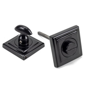 From The Anvil Black Round Thumbturn Set (Square)