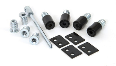 From The Anvil Black Secure Stops (Pack of 4)