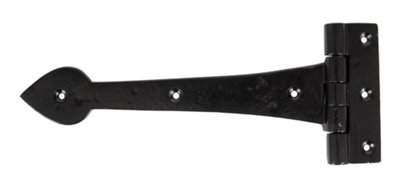 From The Anvil Black Smooth 10.5 Inch Cast T Hinge (pair)