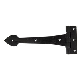 From The Anvil Black Smooth 10.5 Inch Cast T Hinge (pair)