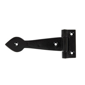 From The Anvil Black Smooth 6 Inch Cast T Hinge (pair)