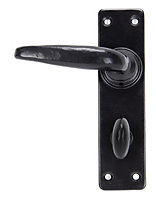From The Anvil Black Smooth Lever Bathroom Set